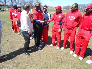 ACA Captain, Sean Stanislaus, introduces his teammates