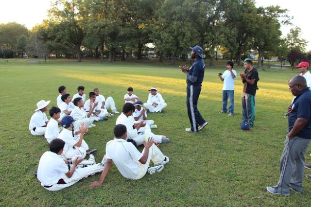 Coach Ravello recaps the days' proceedings with New York's Cricket Let's Play USA players