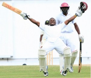 Jahmar Hamilton, scored 94 and 125 in a valiant attempt to save the Leewards versus the Winwards
